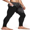 Men's 2 in 1 Running Pants, Gym Workout Compression Pants for Men Training Athletic Pants Camoblack X-Large view 2