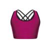Loloda Kids Girls Criss Cross Back Sports Bra Sleeveless Tank Top Cami for Dance Yoga Gym Workout Rose 16 Years view 2