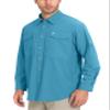 Little Donkey Andy Men's Quick-Dry Stretch Sun Protection Long Sleeve Tactics Shirt Horizon Blue XL view 2