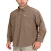 Little Donkey Andy Men's Quick-Dry Stretch Sun Protection Long Sleeve Tactics Shirt Brown M view 2