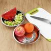 Belexy Stainless Steel Round Plates, Dish Set for Break Fast, Outdoor Camping, Fast Food Plate For Pasta, Fruit Breakfast, Snack, Dinner Plate- Set of 6, Silver, 4.4 view 4