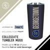 Campus Colors NCAA Stainless Steel Tumbler perfect for Gameday - 18 oz - Double Walled - Keeps Drinks Perfectly Insulated (Georgetown Hoyas - Navy) view 3