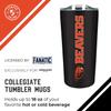 Campus Colors NCAA Stainless Steel Tumbler perfect for Gameday - 18 oz - Double Walled - Keeps Drinks Perfectly Insulated (Oregon State Beavers - Black) view 3