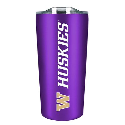 Campus Colors NCAA Stainless Steel Tumbler perfect for Gameday - 18 oz - Double Walled - Keeps Drinks Perfectly Insulated (Washington Huskies - Purple)