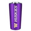 Campus Colors NCAA Stainless Steel Tumbler perfect for Gameday - 18 oz - Double Walled - Keeps Drinks Perfectly Insulated (Washington Huskies - Purple) view 1