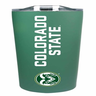 Campus Colors NCAA Stainless Steel Tumbler perfect for Gameday - 18 oz - Double Walled - Keeps Drinks Perfectly Insulated (Colorado State Rams - Green)