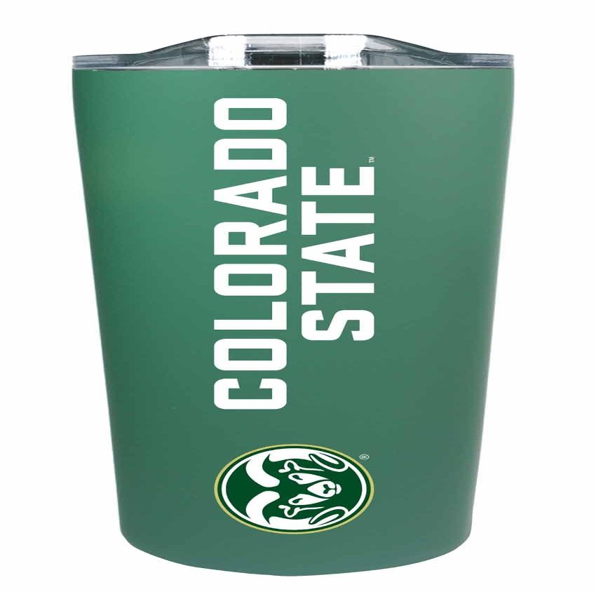Campus Colors NCAA Stainless Steel Tumbler perfect for Gameday - 18 oz - Double Walled - Keeps Drinks Perfectly Insulated (Colorado State Rams - Green)