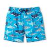 Hatley Boys Swim Board Shorts, Deep Sea Sharks, 10 Years view 1