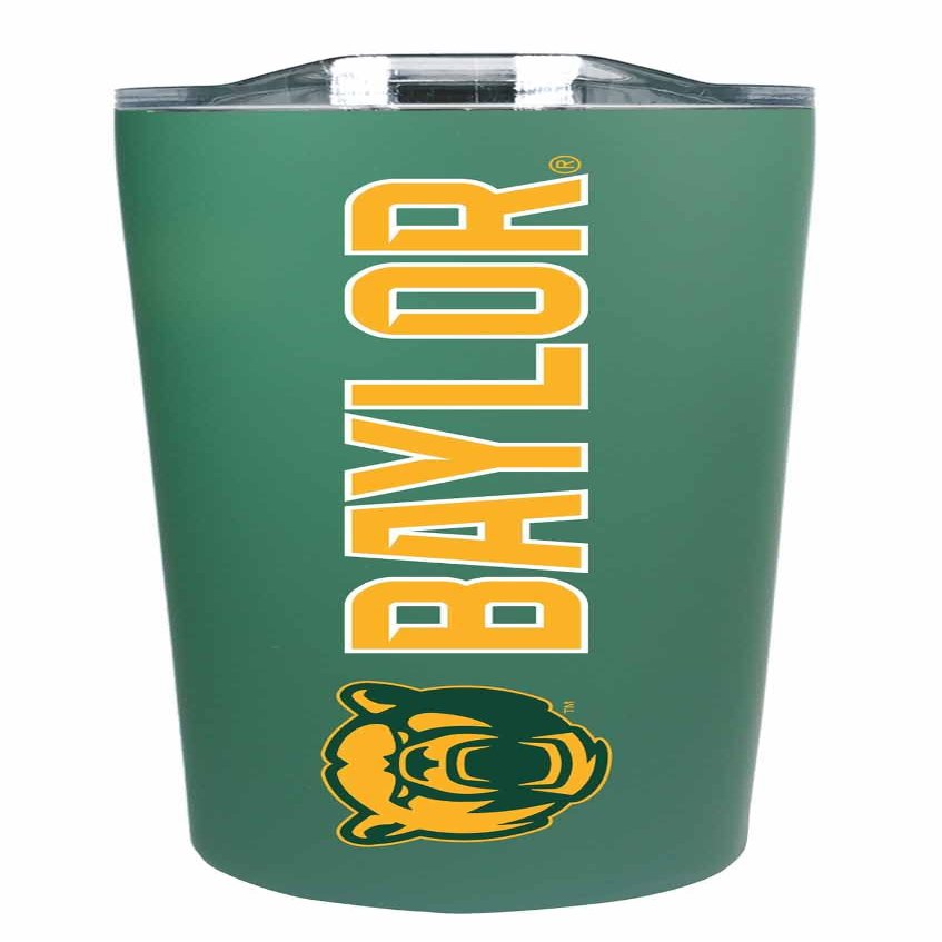 Campus Colors NCAA Stainless Steel Tumbler perfect for Gameday - 18 oz - Double Walled - Keeps Drinks Perfectly Insulated (Baylor Bears - Green)