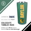 Campus Colors NCAA Stainless Steel Tumbler perfect for Gameday - 18 oz - Double Walled - Keeps Drinks Perfectly Insulated (Baylor Bears - Green) view 3