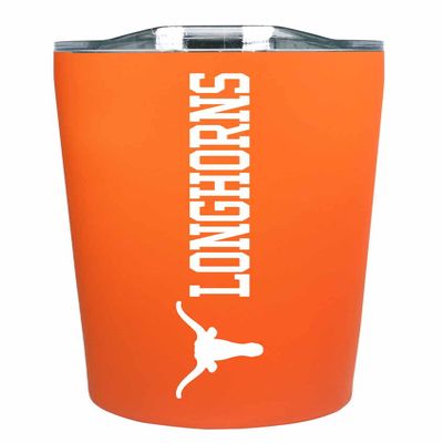 Campus Colors NCAA Stainless Steel Tumbler perfect for Gameday - 18 oz - Double Walled - Keeps Drinks Perfectly Insulated (Texas Longhorns - Texas Orange)