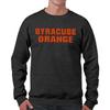 Campus Colors NCAA Adult Charcoal Crewneck Fleece Sweatshirt - Cotton Blend - Stay Warm & Represent Your Team With Style (Syracuse Orange - Charcoal, XX-Large) view 1