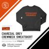 Campus Colors NCAA Adult Charcoal Crewneck Fleece Sweatshirt - Cotton Blend - Stay Warm & Represent Your Team With Style (Syracuse Orange - Charcoal, XX-Large) view 3