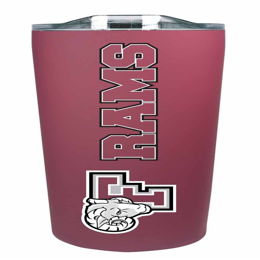Campus Colors NCAA Stainless Steel Tumbler Perfect for Gameday - 18 OZ - Double Walled - Keeps Drinks Perfectly Insulated (Fordham Rams - Maroon)
