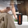 Campus Colors NCAA Stainless Steel Tumbler perfect for Gameday - 18 oz - Double Walled - Keeps Drinks Perfectly Insulated (Oklahoma State Cowboys - Black) view 2
