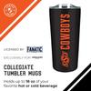 Campus Colors NCAA Stainless Steel Tumbler perfect for Gameday - 18 oz - Double Walled - Keeps Drinks Perfectly Insulated (Oklahoma State Cowboys - Black) view 3