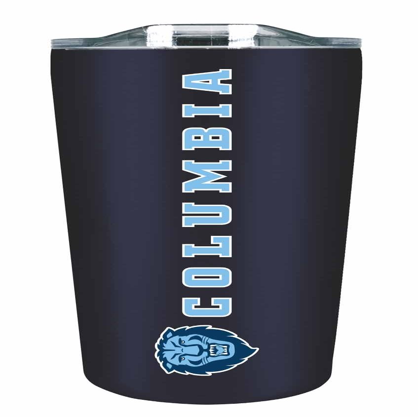 Campus Colors NCAA Stainless Steel Tumbler perfect for Gameday - 18 oz - Double Walled - Keeps Drinks Perfectly Insulated (Columbia Lions - Navy)