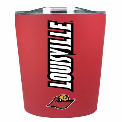Campus Colors NCAA Stainless Steel Tumbler perfect for Gameday - 18 oz - Double Walled - Keeps Drinks Perfectly Insulated (Louisville Cardinals - Red)