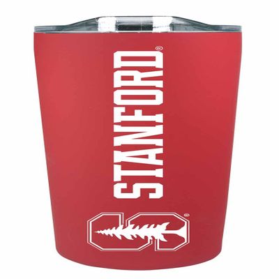 Campus Colors NCAA Stainless Steel Tumbler perfect for Gameday - 18 oz - Double Walled - Keeps Drinks Perfectly Insulated (Stanford Cardinal - Cardinal)
