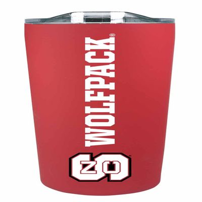 Campus Colors NCAA Stainless Steel Tumbler perfect for Gameday - 18 oz - Double Walled - Keeps Drinks Perfectly Insulated (NC State Wolfpack - Red)