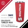 Campus Colors NCAA Stainless Steel Tumbler perfect for Gameday - 18 oz - Double Walled - Keeps Drinks Perfectly Insulated (NC State Wolfpack - Red) view 3
