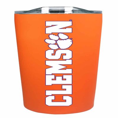 Campus Colors NCAA Stainless Steel Tumbler perfect for Gameday - 18 oz - Double Walled - Keeps Drinks Perfectly Insulated (Clemson Tigers - Orange)