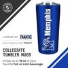 Campus Colors NCAA Stainless Steel Tumbler perfect for Gameday - 18 oz - Double Walled - Keeps Drinks Perfectly Insulated (Memphis Tigers - Royal) view 3