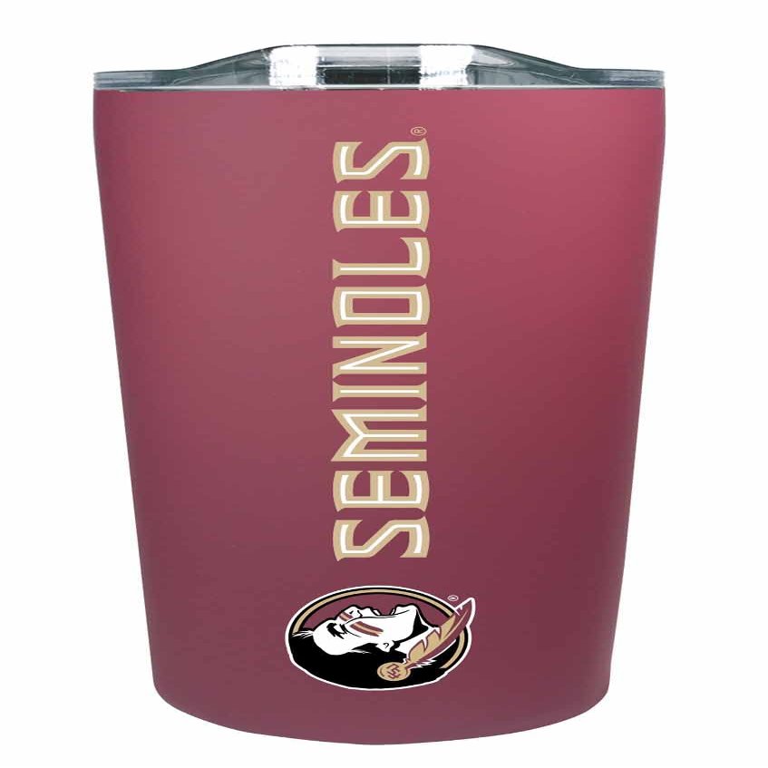 Campus Colors NCAA Stainless Steel Tumbler perfect for Gameday - 18 oz - Double Walled - Keeps Drinks Perfectly Insulated (Florida State Seminoles - Maroon)