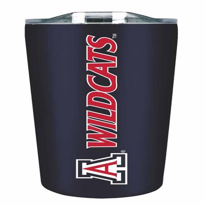 Campus Colors NCAA Stainless Steel Tumbler perfect for Gameday - 18 oz - Double Walled - Keeps Drinks Perfectly Insulated (Arizona Wildcats - Navy)