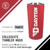 Campus Colors NCAA Stainless Steel Tumbler perfect for Gameday - 18 oz - Double Walled - Keeps Drinks Perfectly Insulated (Dayton Flyers - Red) view 3