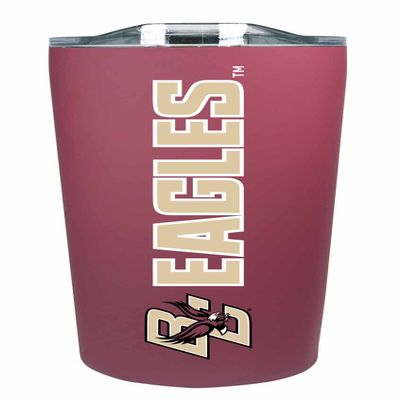 Campus Colors NCAA Stainless Steel Tumbler perfect for Gameday - 18 oz - Double Walled - Keeps Drinks Perfectly Insulated (Boston College Eagles - Maroon)