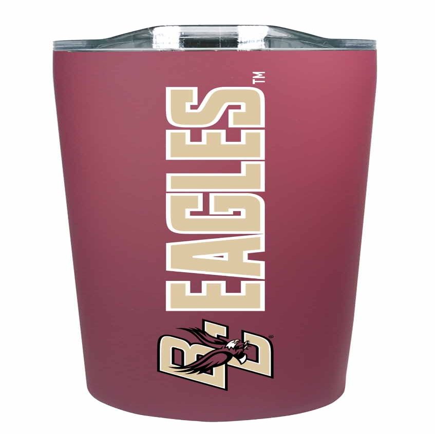 Campus Colors NCAA Stainless Steel Tumbler perfect for Gameday - 18 oz - Double Walled - Keeps Drinks Perfectly Insulated (Boston College Eagles - Maroon)