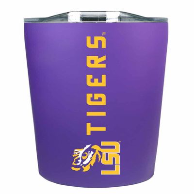 Campus Colors NCAA Stainless Steel Tumbler perfect for Gameday - 18 oz - Double Walled - Keeps Drinks Perfectly Insulated (LSU Tigers - Purple)