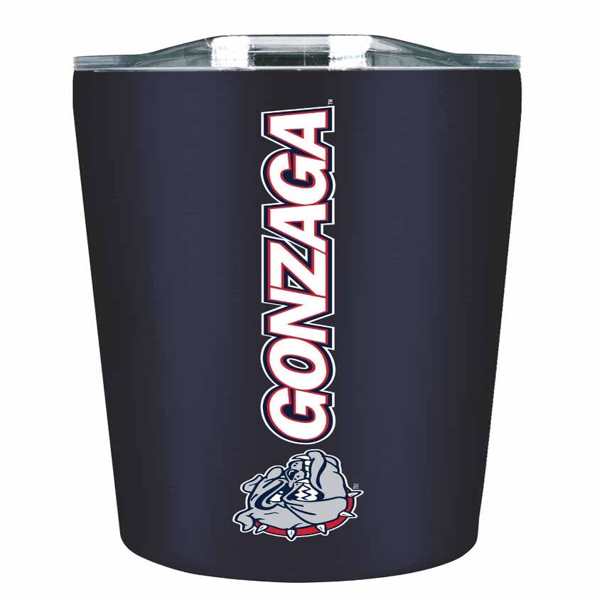 Campus Colors NCAA Stainless Steel Tumbler perfect for Gameday - 18 oz - Double Walled - Keeps Drinks Perfectly Insulated (Gonzaga Bulldogs - Navy)