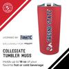 Campus Colors NCAA Stainless Steel Tumbler perfect for Gameday - 18 oz - Double Walled - Keeps Drinks Perfectly Insulated (Fresno State Bulldogs - Red) view 3