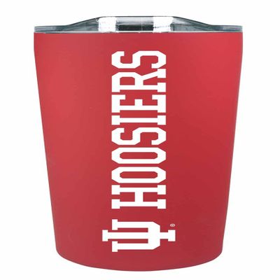 Campus Colors NCAA Stainless Steel Tumbler perfect for Gameday - 18 oz - Double Walled - Keeps Drinks Perfectly Insulated (Indiana Hoosiers - Crimson)