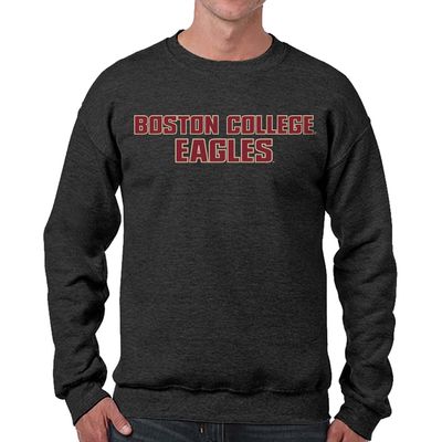 Campus Colors NCAA Adult Charcoal Crewneck Fleece Sweatshirt - Cotton Blend - Stay Warm & Represent Your Team With Style (Boston College Eagles - Charcoal, XX-Large)