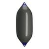 Polyform F-Series Boat Fender F-11 Standard Blue Ropehold - Graphite view 1