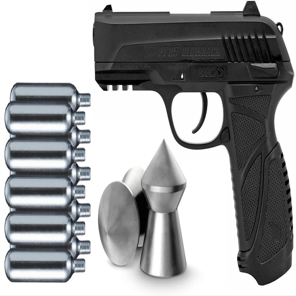 ArmyBoy Gamo PT-85 Blowback - Powerful CO2-Powered .177 Cal Pellet Air Pistol - 450 FPS | Bundle