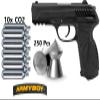ArmyBoy Gamo PT-85 Blowback - Powerful CO2-Powered .177 Cal Pellet Air Pistol - 450 FPS | Bundle view 2