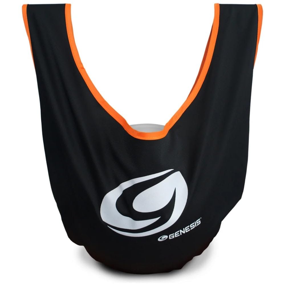 Genesis Bowling Deluxe See Saw Bowling Ball Holder/Cleaner - Black/Orange