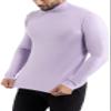 X RAY Mens Turtleneck, Soft Slim Fit Pullover Top, Basic Turtle Neck Sweater for Men, Lilac, Large view 4