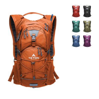 Teton Oasis Hydration Backpack Lightweight Water Pack with Bladder for Hiking, Running, Cycling, Biking 18L/22L Sizes Sewn-in Rain Cover Fits Men and Women