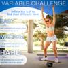 The Skill Board Beginner to Pro - Wooden Balance Board for Adults Bundle - Incl. Balance Trainer for All Sports, Gym, Standing Desk - 2x Fitness Balls, Ball Pump and more view 4