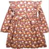 Bonnie Jean Thanksgiving Long Sleeves Harvest Smocked Pumpkin Girls' Dress (12 Months) Multicoloured view 2