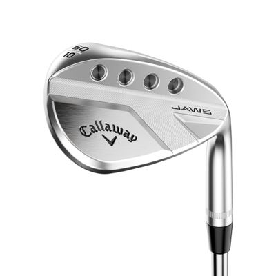Callaway JAWS Full Toe Chrome Lob Wedge, Left Handed, 64-10 (Bounce), Steel, Wedge