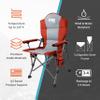 Gobi Heat - Terrain Portable Heated Camping Chair - Outdoor Folding Chair with Heated Filling - Winter Camping Essential - 3 Heat Settings (Flare) view 4