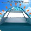 Ocean World 3-4 Person Family and Baby Beach Tent  Cool Beach Essentials for Shade, UPF 50+ UV Protection and PU800 Waterproof, Portable Pop Up Sun Shade Cabana Shelter for Kids and Toddlers, view 4
