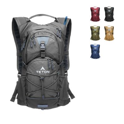 Teton Oasis Hydration Backpack Lightweight Water Pack with Bladder for Hiking, Running, Cycling, Biking 18L/22L Sizes Sewn-in Rain Cover Fits Men and Women