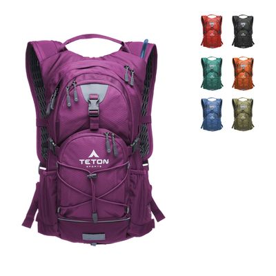 Teton Oasis Hydration Backpack Lightweight Water Pack with Bladder for Hiking, Running, Cycling, Biking 18L/22L Sizes Sewn-in Rain Cover Fits Men and Women